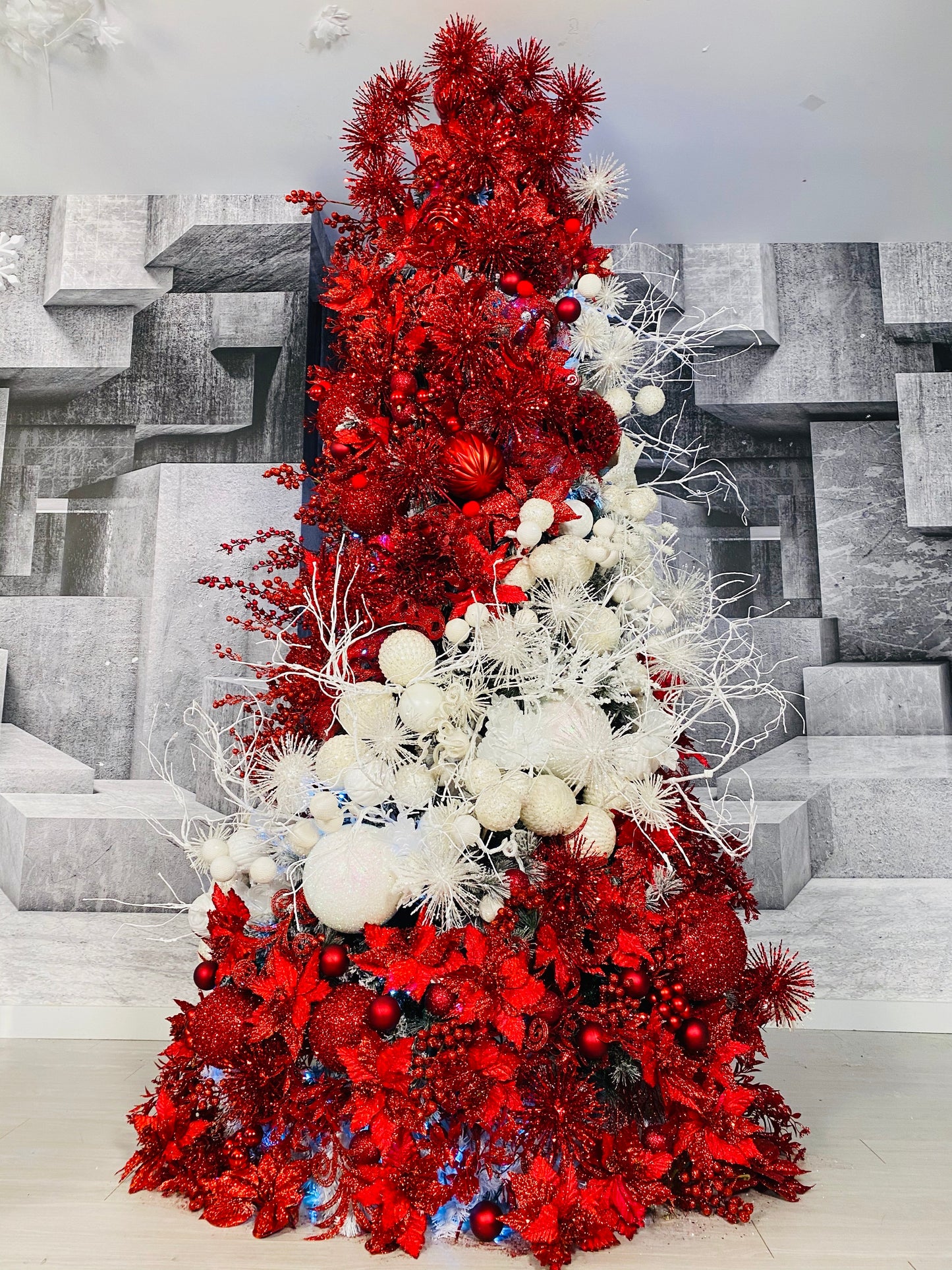 Red and White Elegance