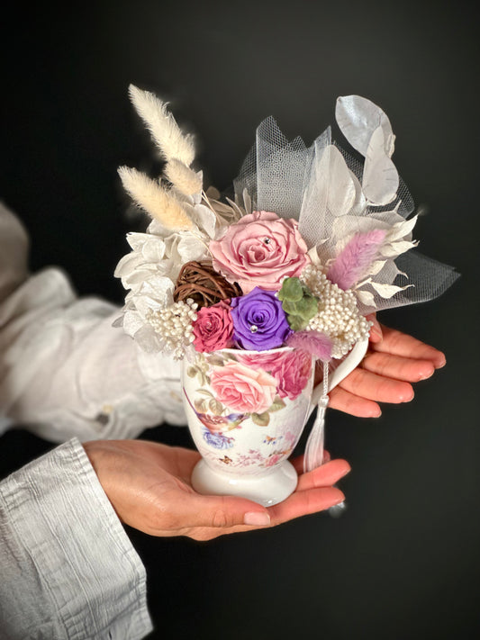 Rose Tea Cup (PRESERVED)